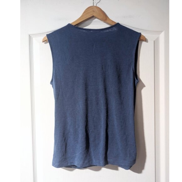 NEW! Athleta | Breezy Wrap Tank In Chrome Blue - Picture 6 of 10